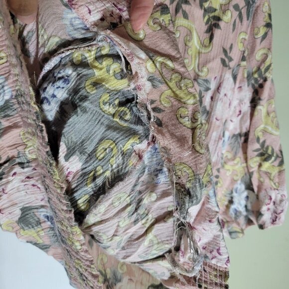 ❤️ 3 For $35 VINTAGE Koret coordinating sets top blouse shorts floral medium 10 - Picture 5 of 11